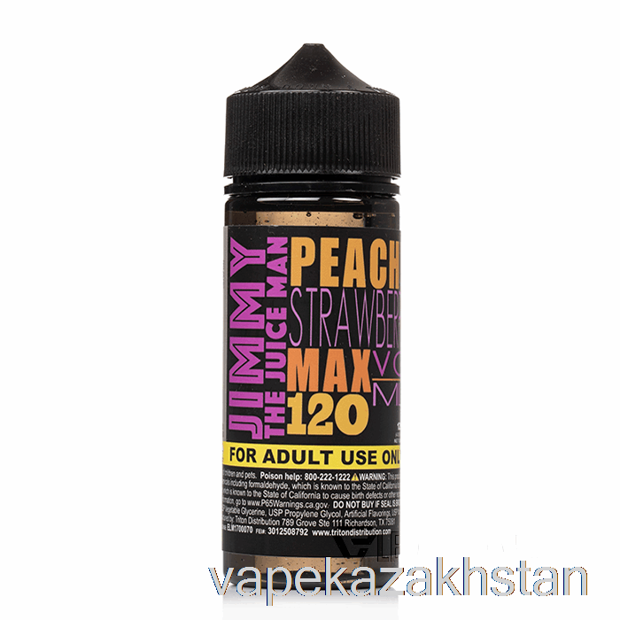 Vape Disposable Peachy Strawberry - Jimmy The Juiceman - 120mL 6mg